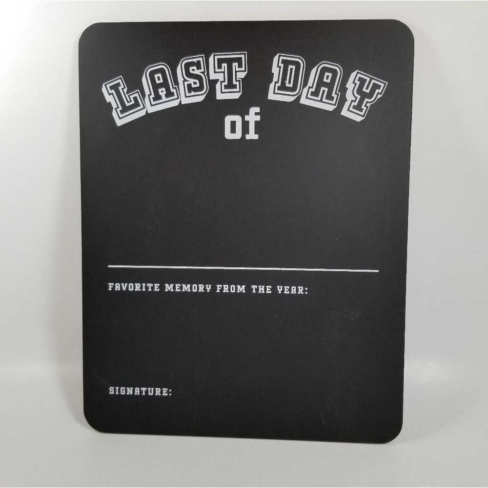 First & Last Day of School Chalkboard Photo Prop School Pictures Keepsake - Picture 2 of 2